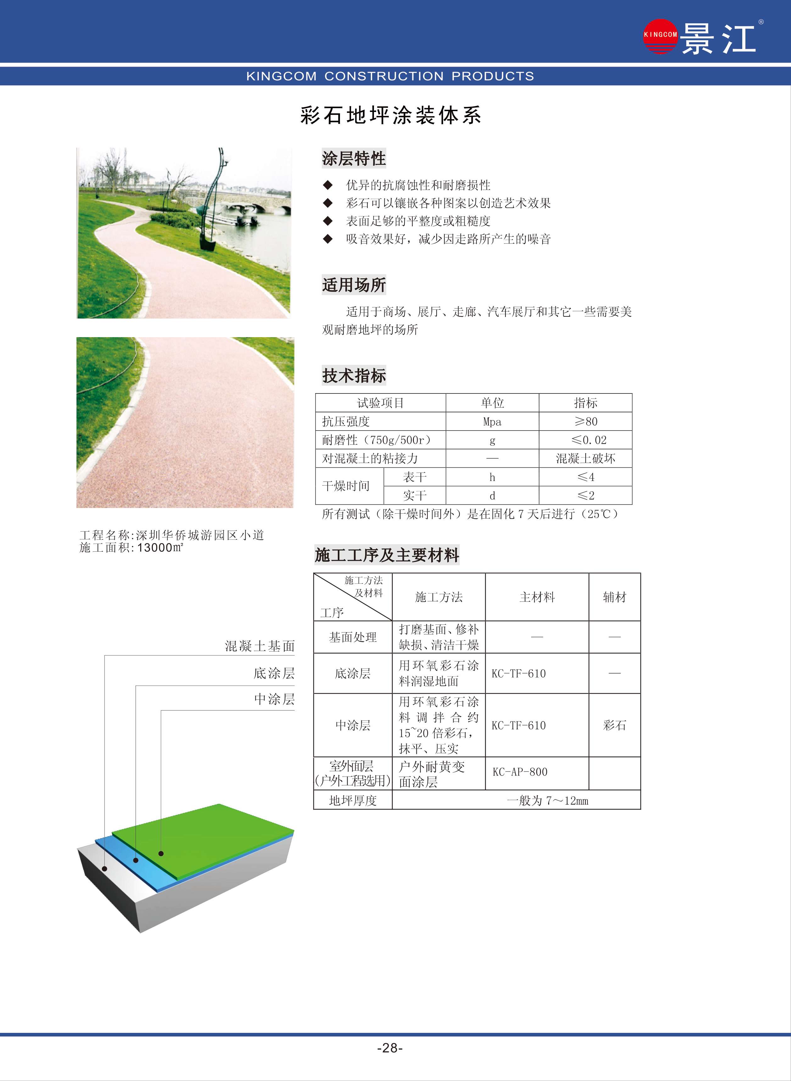 彩石地坪涂装体系